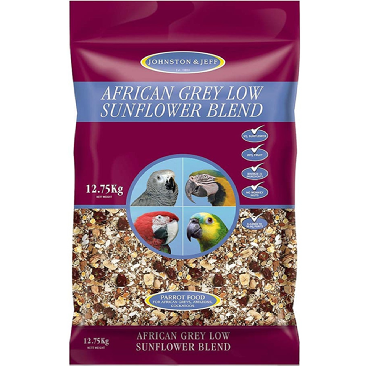 Johnston & Jeff - African Grey Low Sunflower