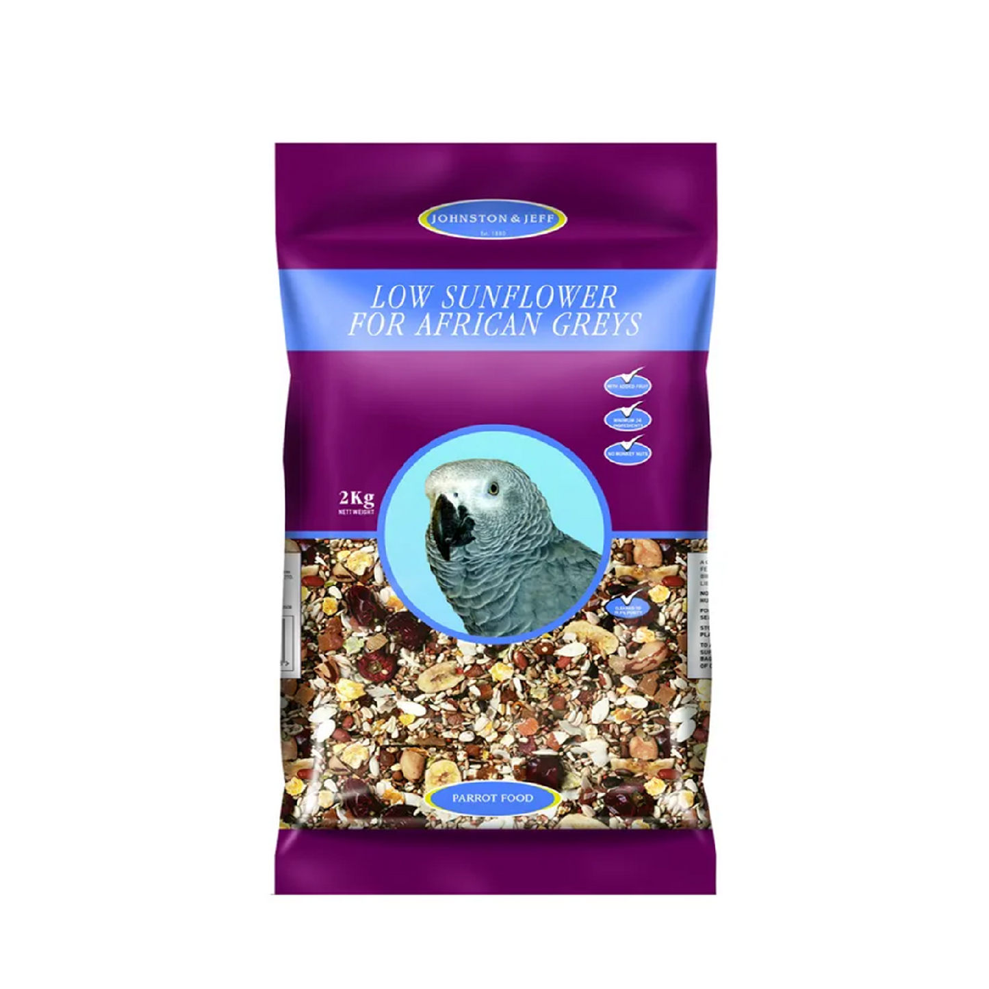 Johnston & Jeff - African Grey Low Sunflower