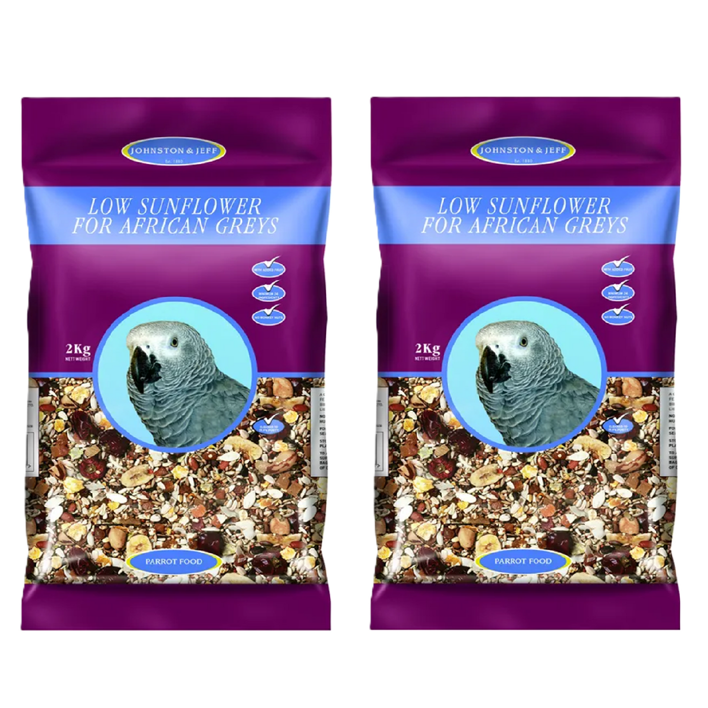 Johnston & Jeff - African Grey Low Sunflower