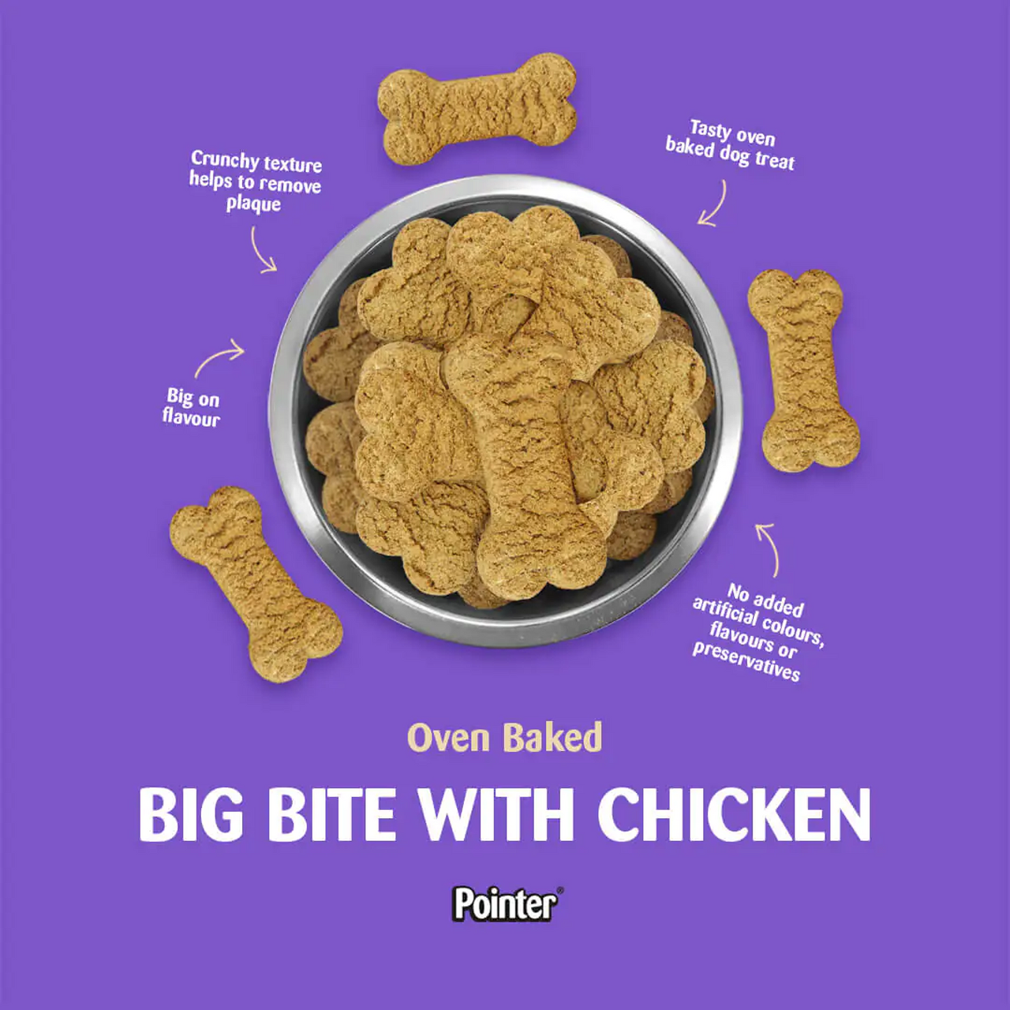 Pointer - Big Bite with Chicken (100g)