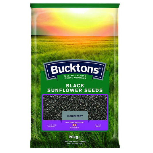 Bucktons - Black Sunflowers Seeds (20kg)