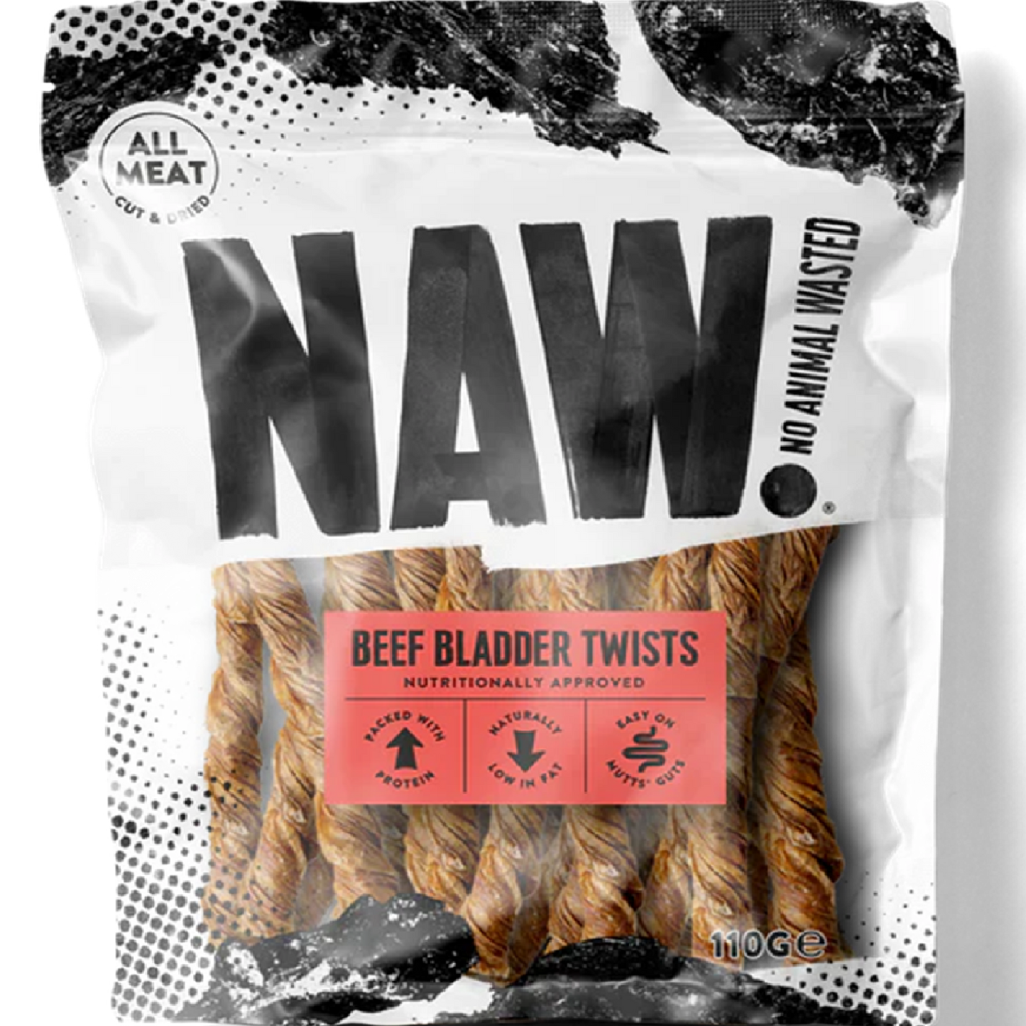 NAW! - Beef Bladder Twists (110g)
