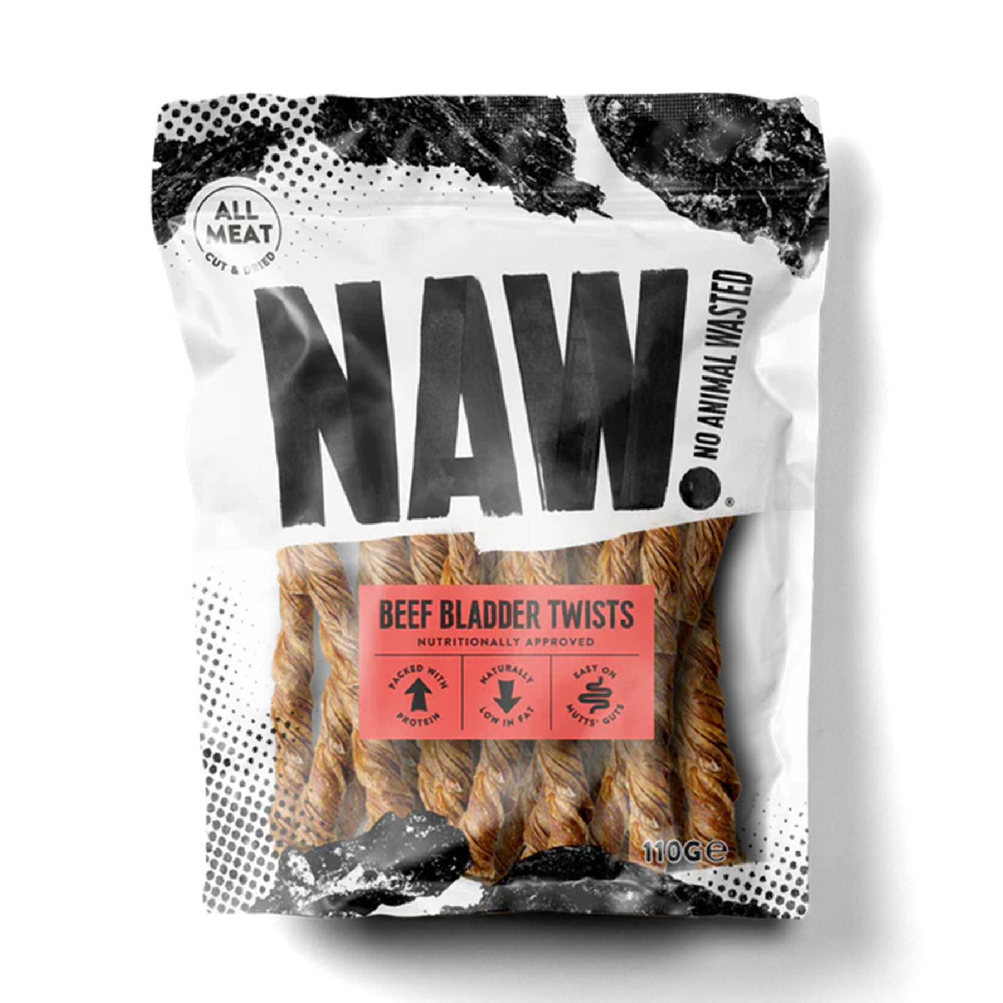 NAW! - Beef Bladder Twists (110g)