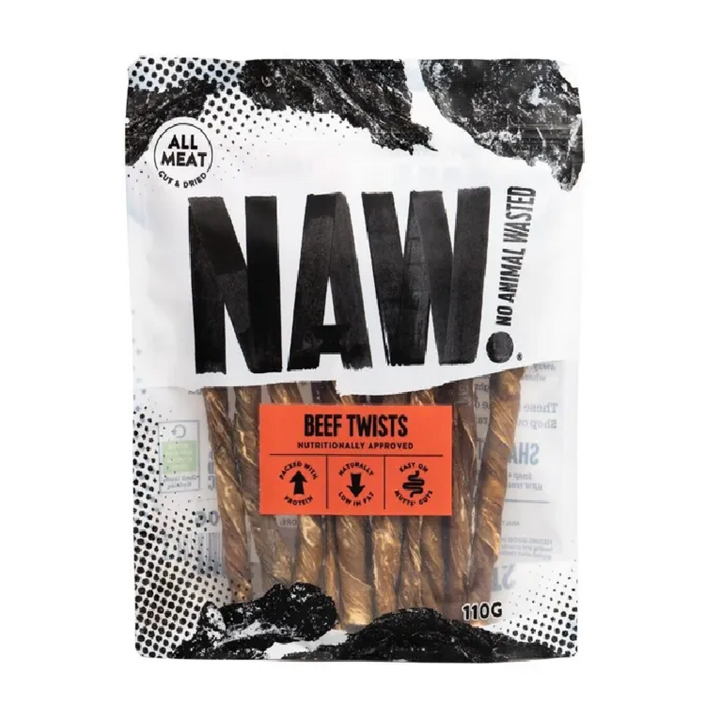 NAW! - Beef Bladder Twists (110g)