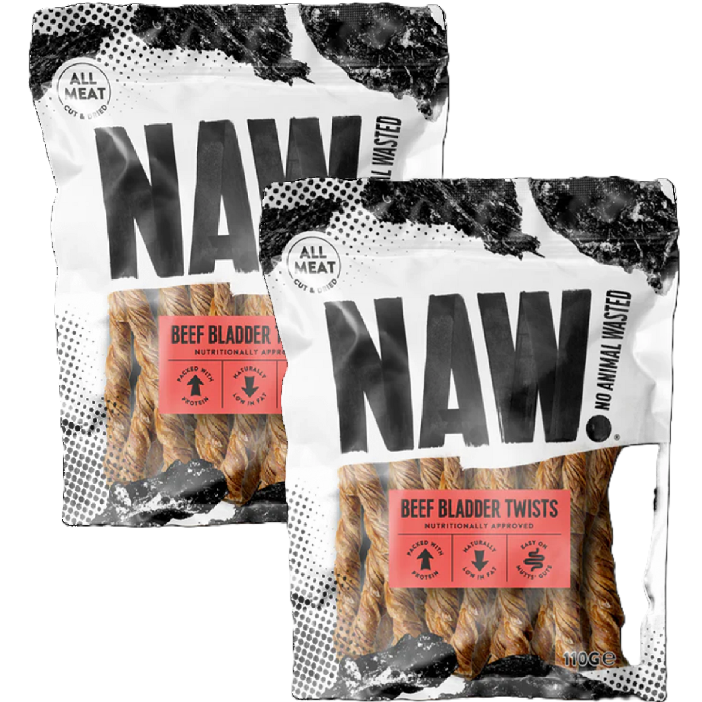 NAW! - Beef Bladder Twists (110g)