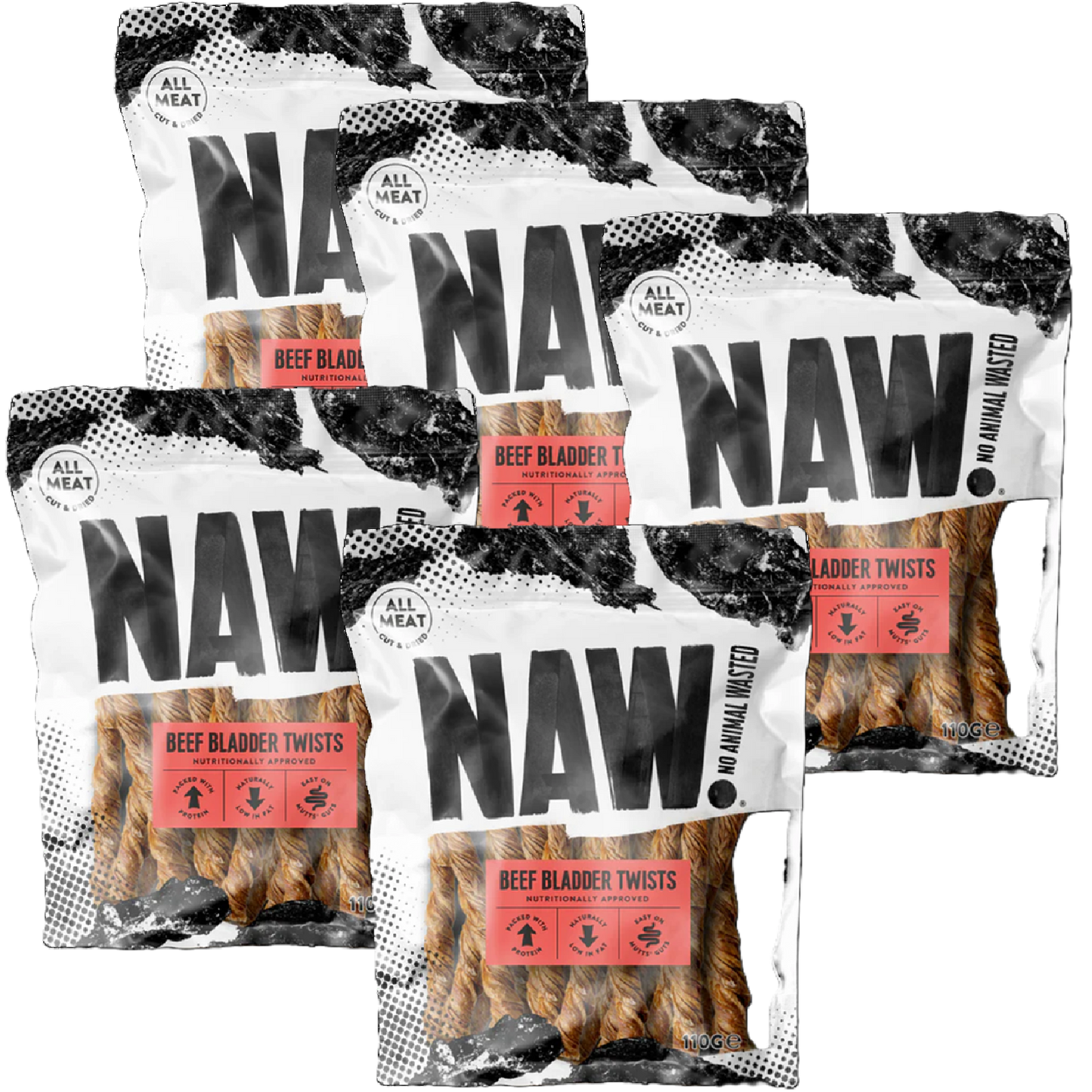 NAW! - Beef Bladder Twists (110g)