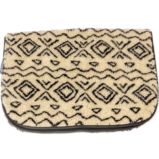 Danish Design - Sherpa Fleece Neutral Geometric Blanket
