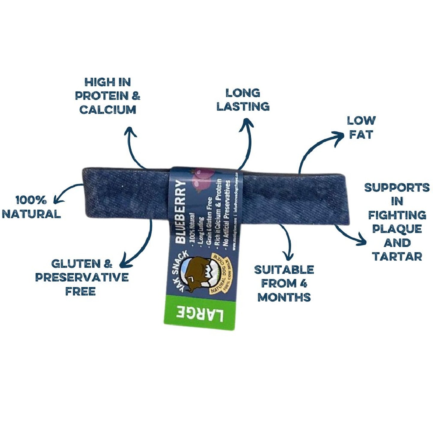 Yak Snack - Cheese Blueberry Dog Chews
