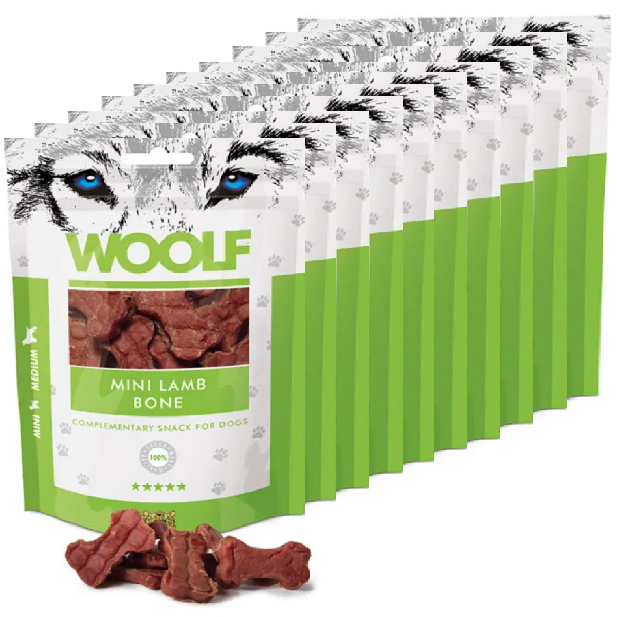 Woolf - Mini Lamb Bones (10 x 100g)