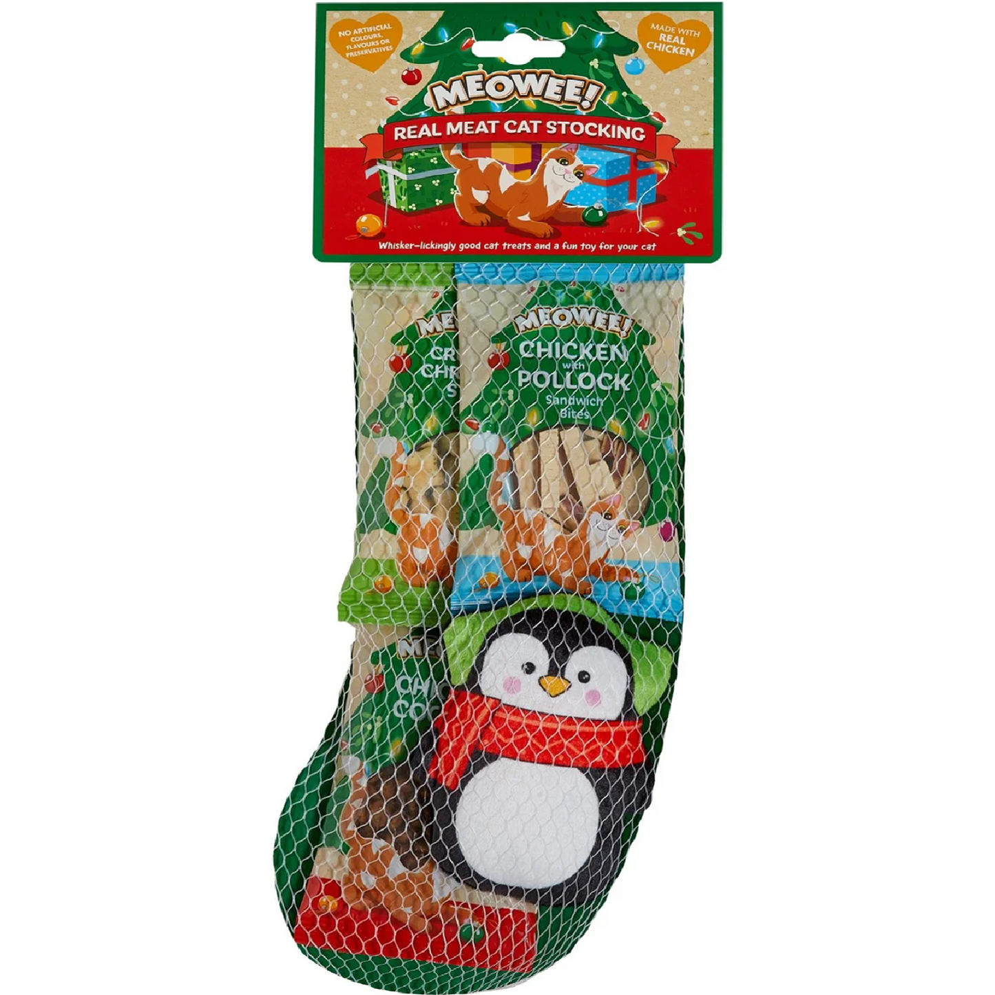 Meowee! - Meaty Christmas Stocking for Cats