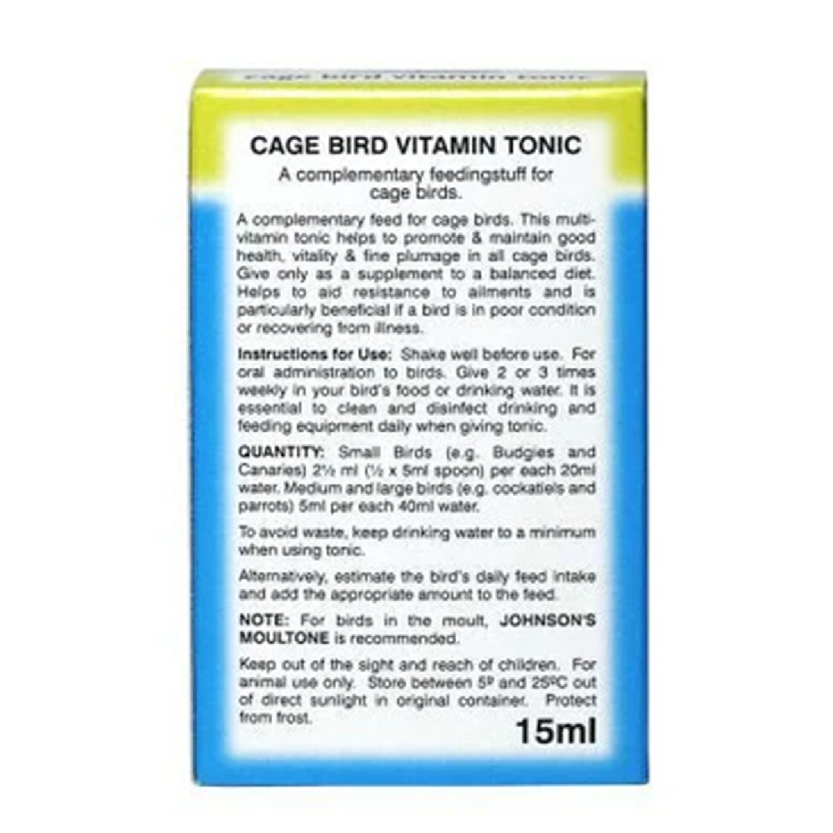 Johnson's - Cage Bird Vitamin Tonic (15ml)