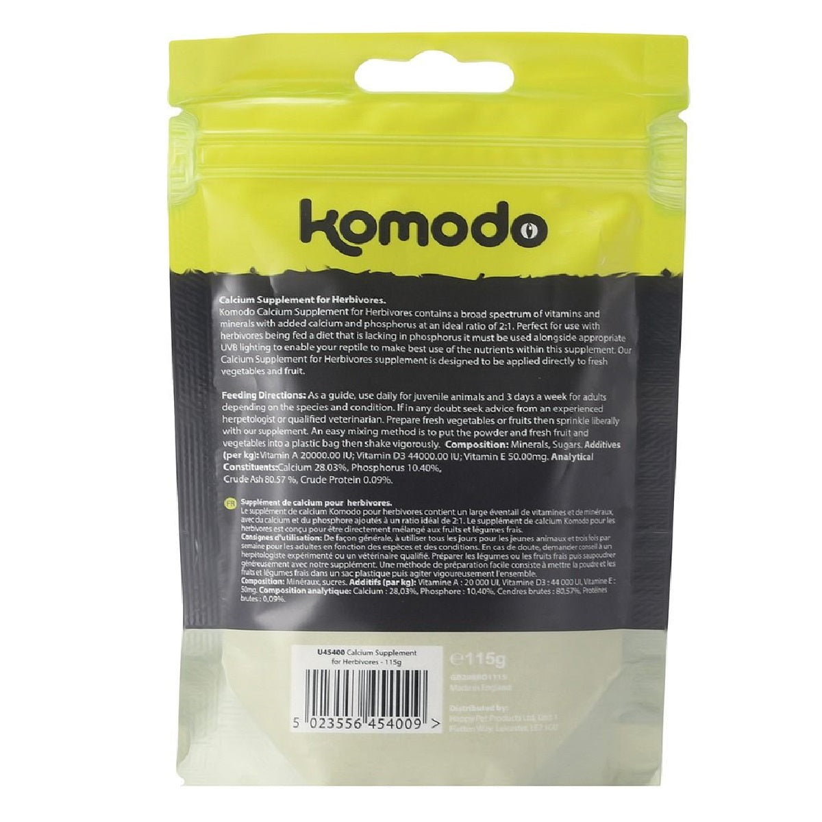 Komodo - Calcium Supplement for Herbivores (115g)