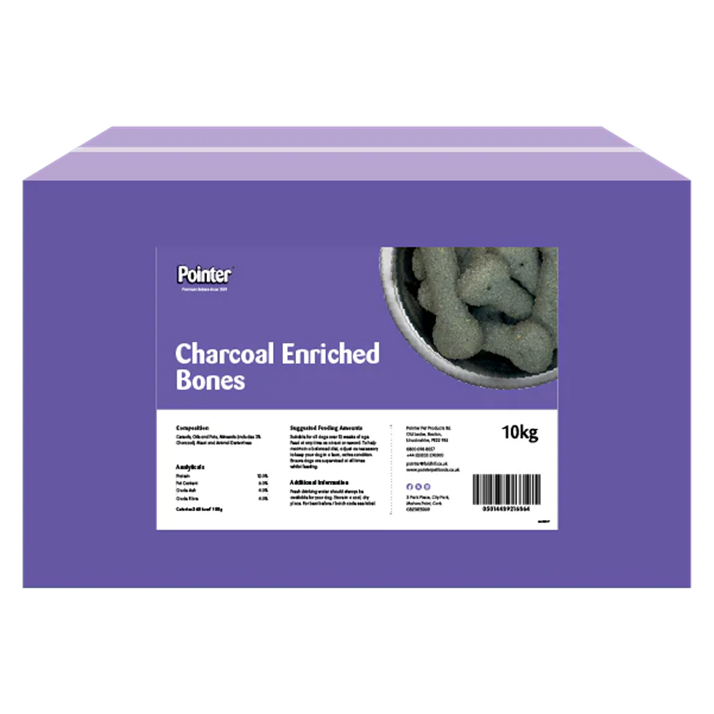 Pointer - Large Charcoal Bones (10kg)