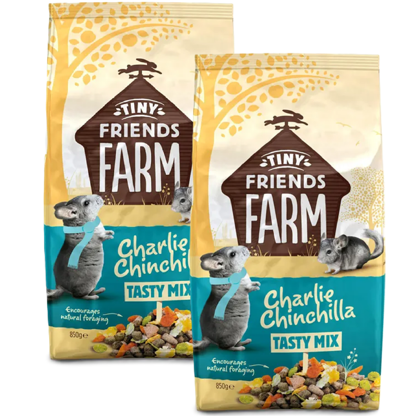 Tiny Friends Farm - Charlie Chinchilla Tasty Mix (850g)