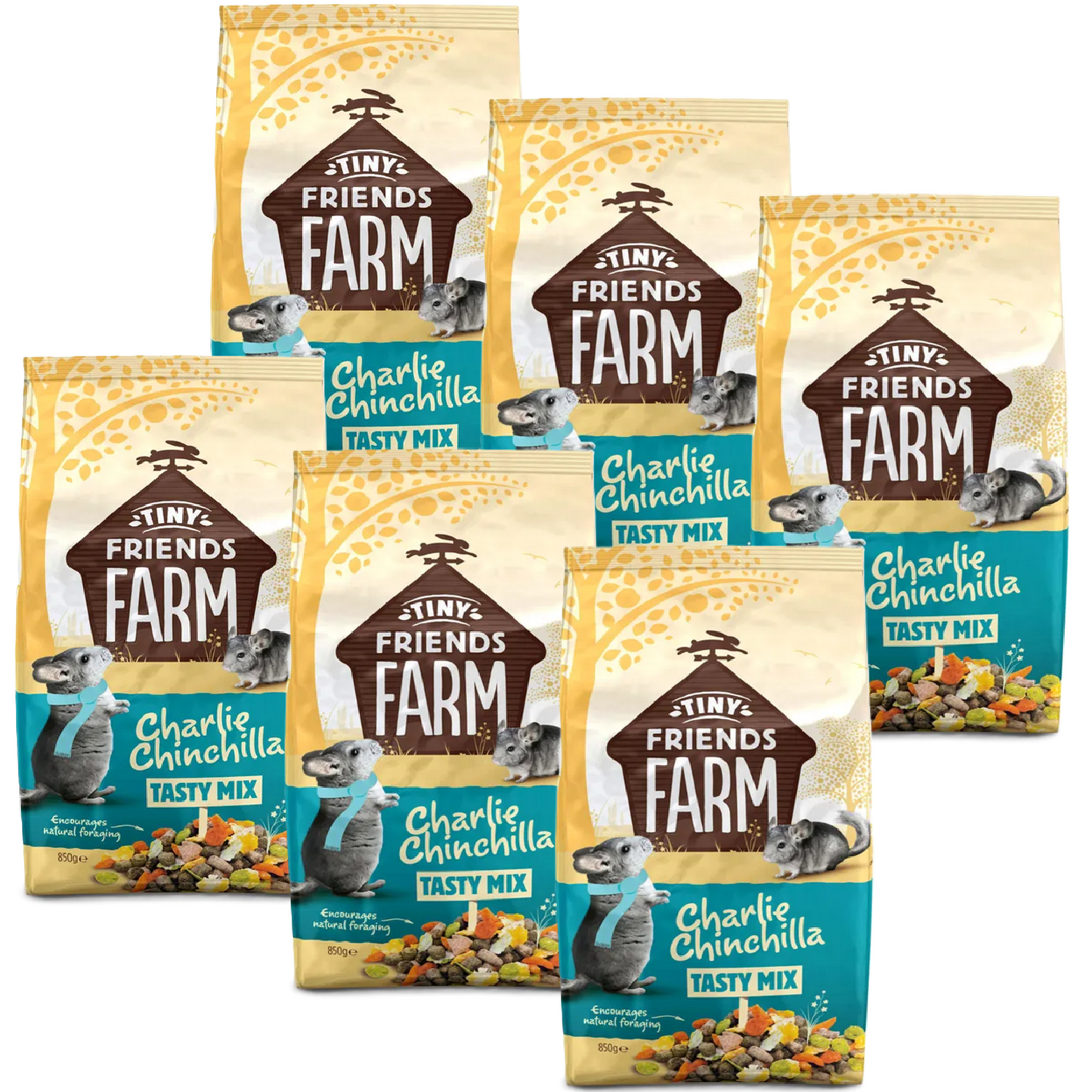 Tiny Friends Farm - Charlie Chinchilla Tasty Mix (850g)
