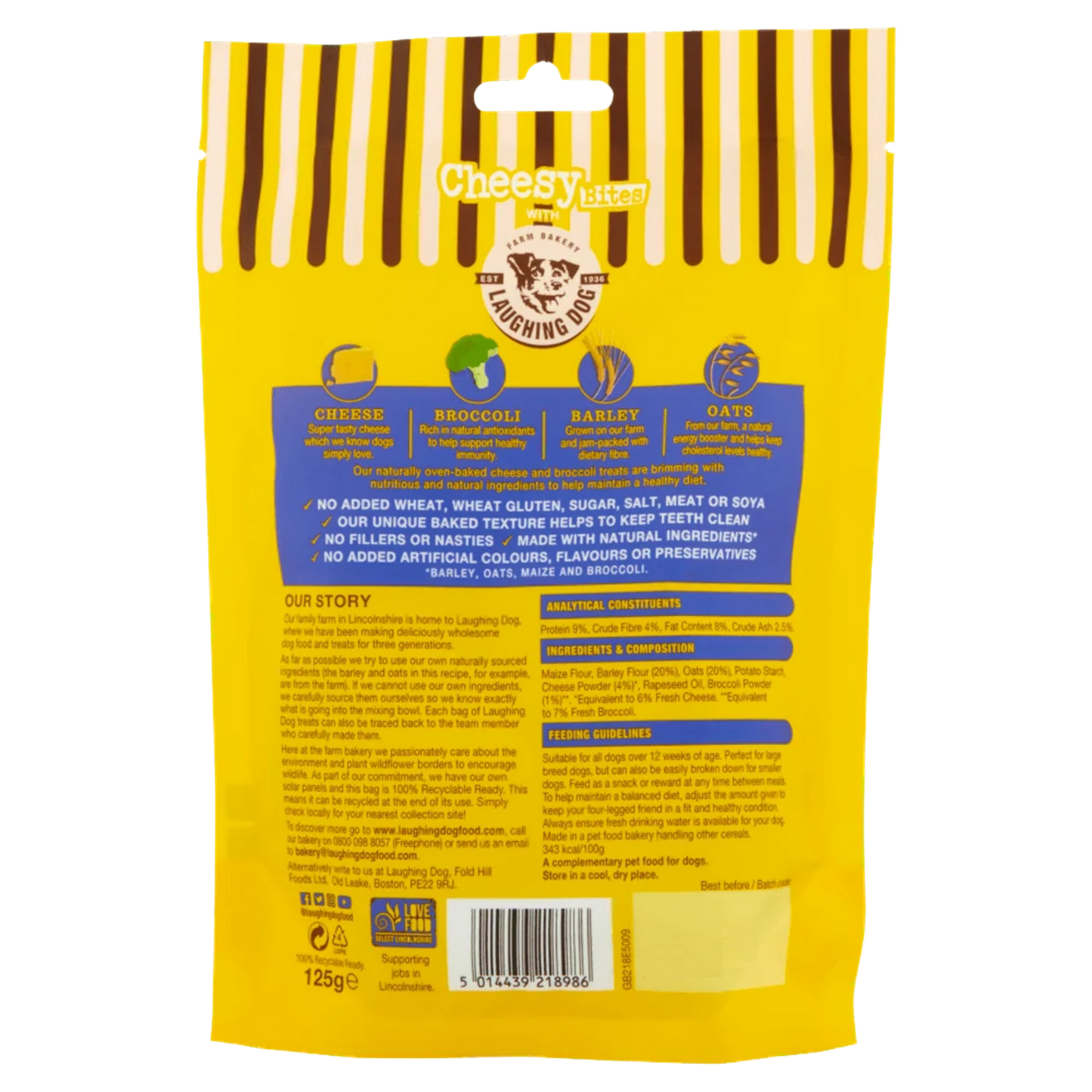 Laughing Dog - Cheesy Bites (125g)