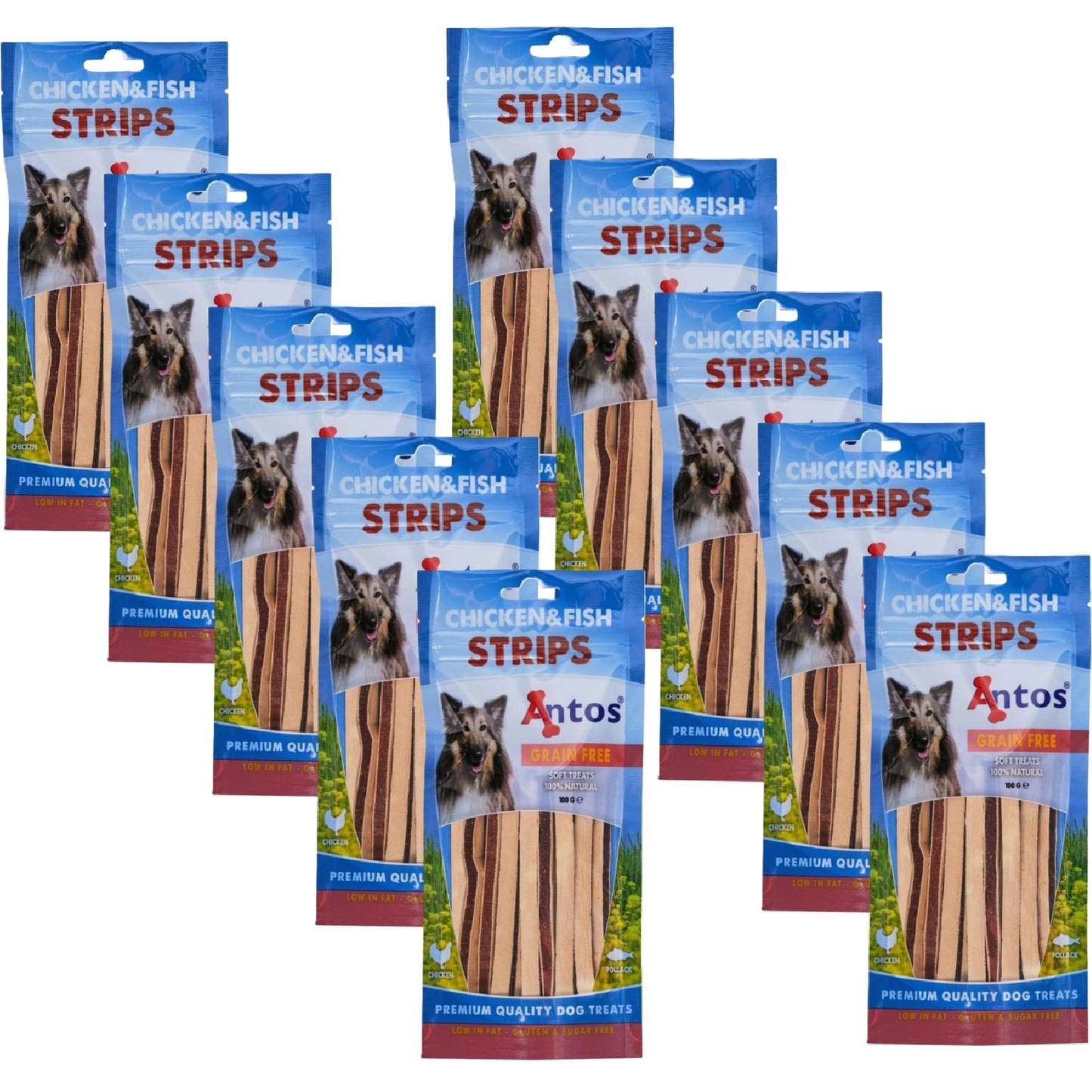 Antos - Chicken & Fish Strips (100g)