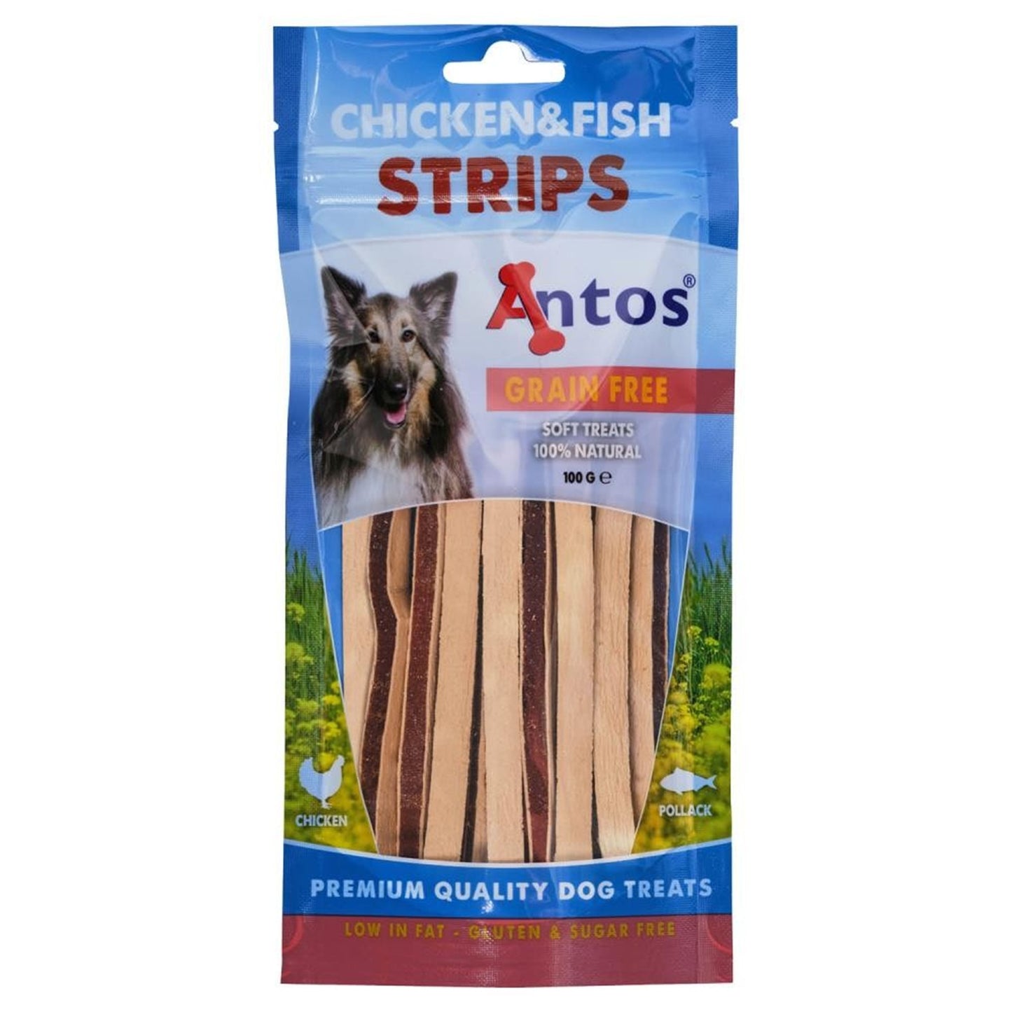 Antos - Chicken & Fish Strips (100g)