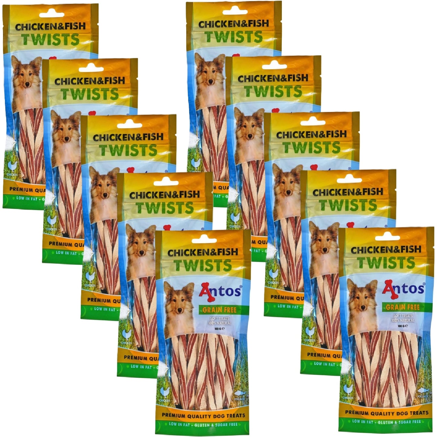 Antos - Chicken & Fish Twists (100g)
