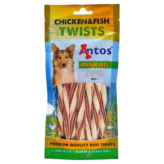 Antos - Chicken & Fish Twists (100g)