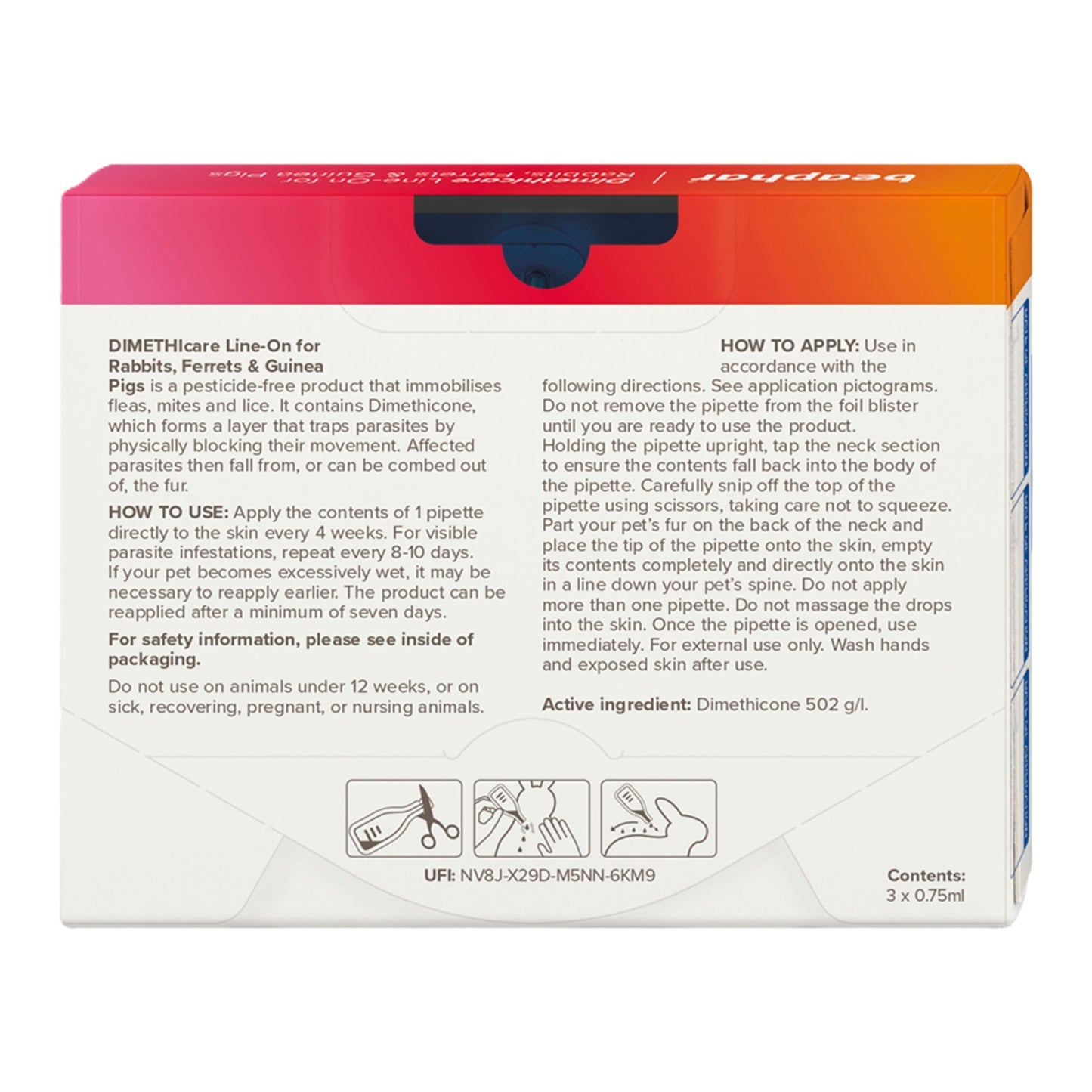 Beaphar - Animal Dimethicare Line-On (3pk)