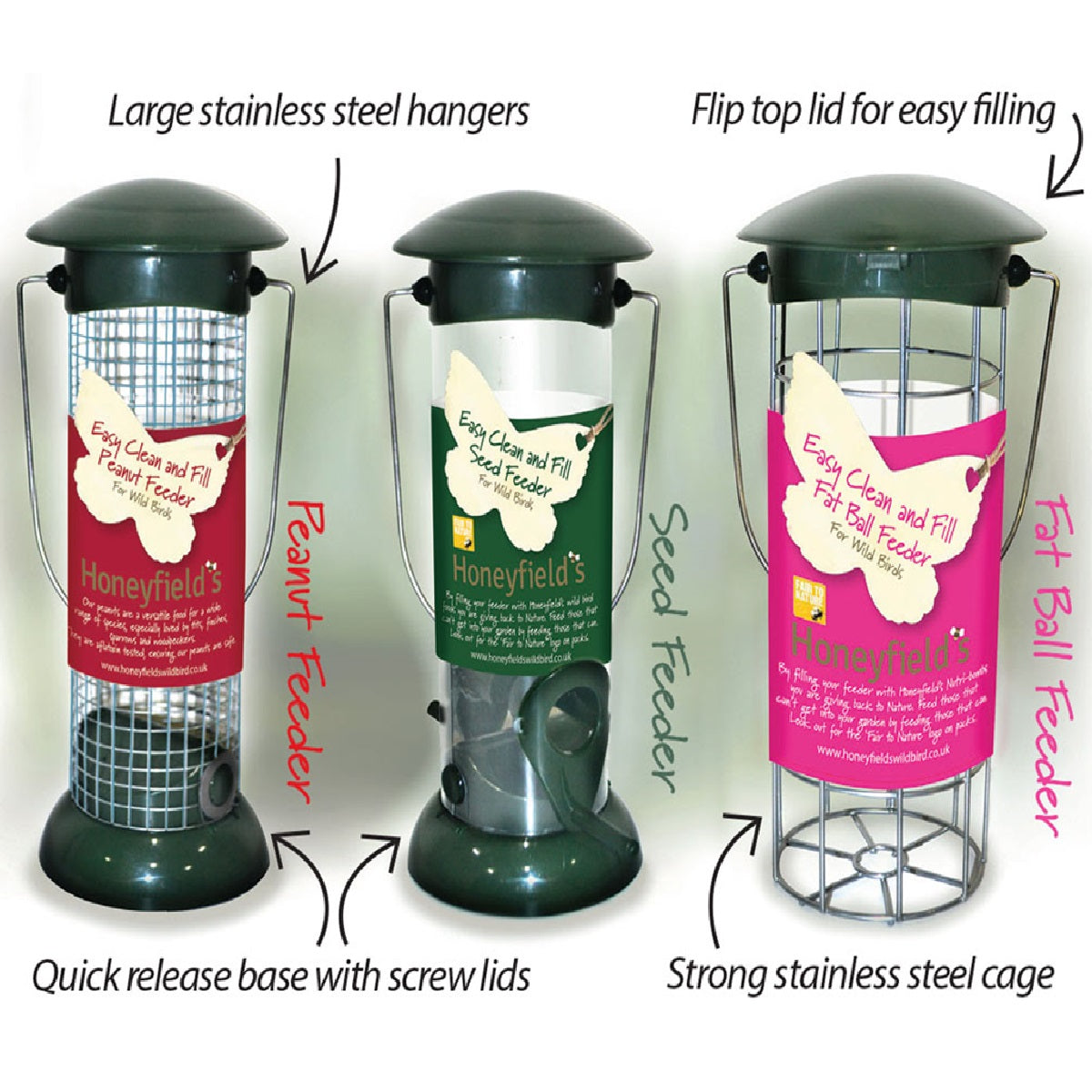 HoneyFields - Easy Clean & Fill Feeder