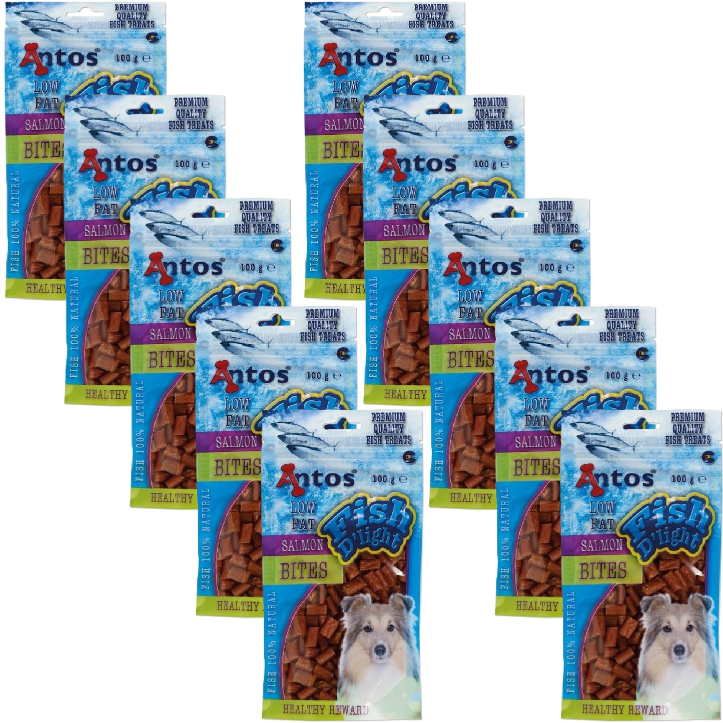 Antos - Fish D'light Salmon Bites (100g)