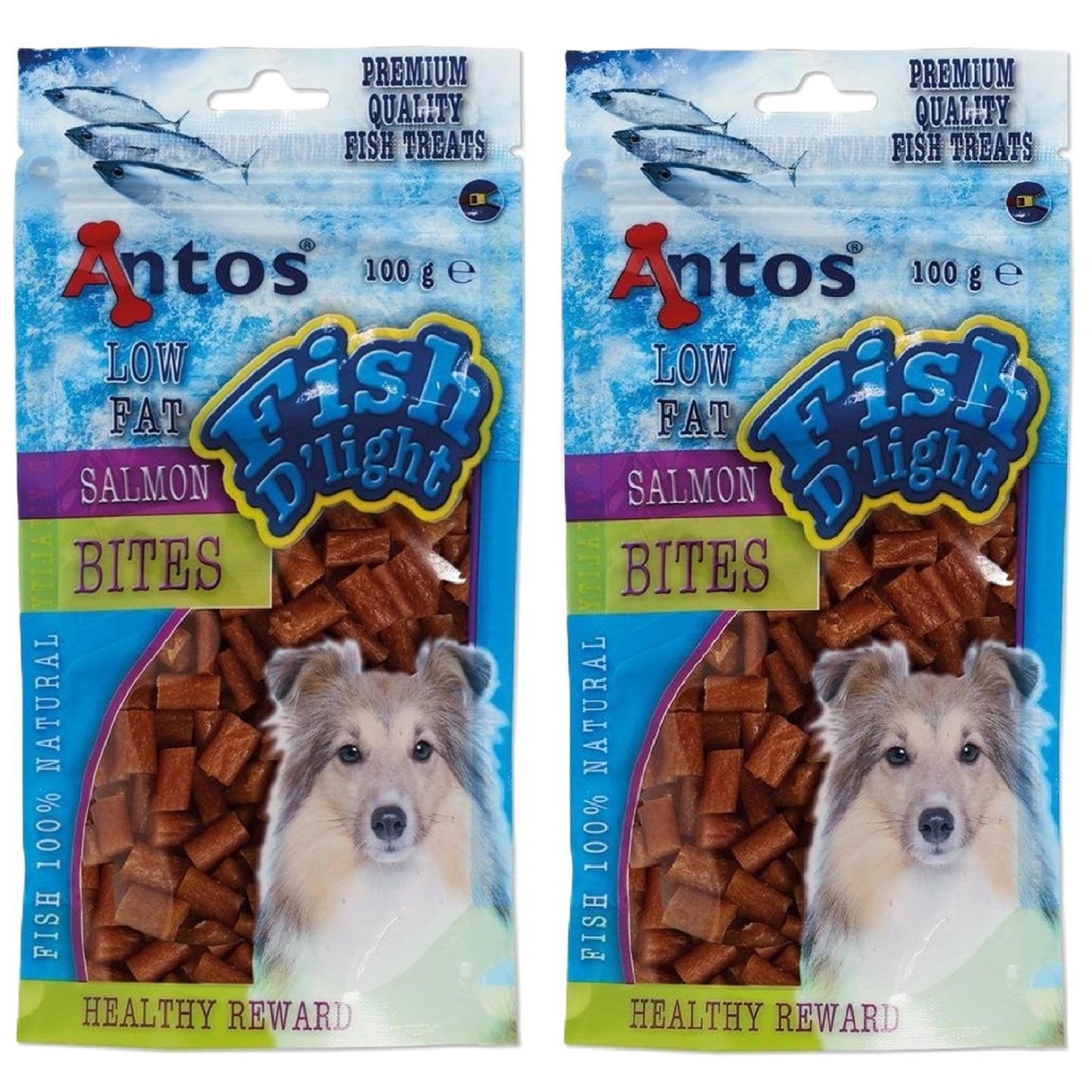 Antos - Fish D'light Salmon Bites (100g)