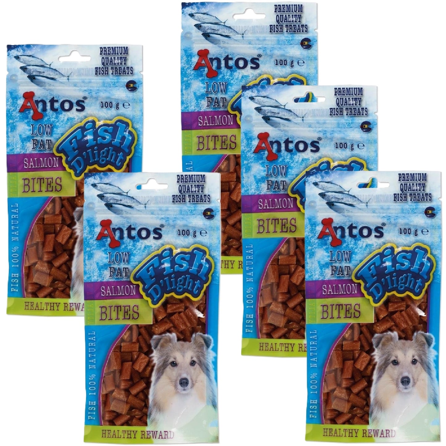 Antos - Fish D'light Salmon Bites (100g)