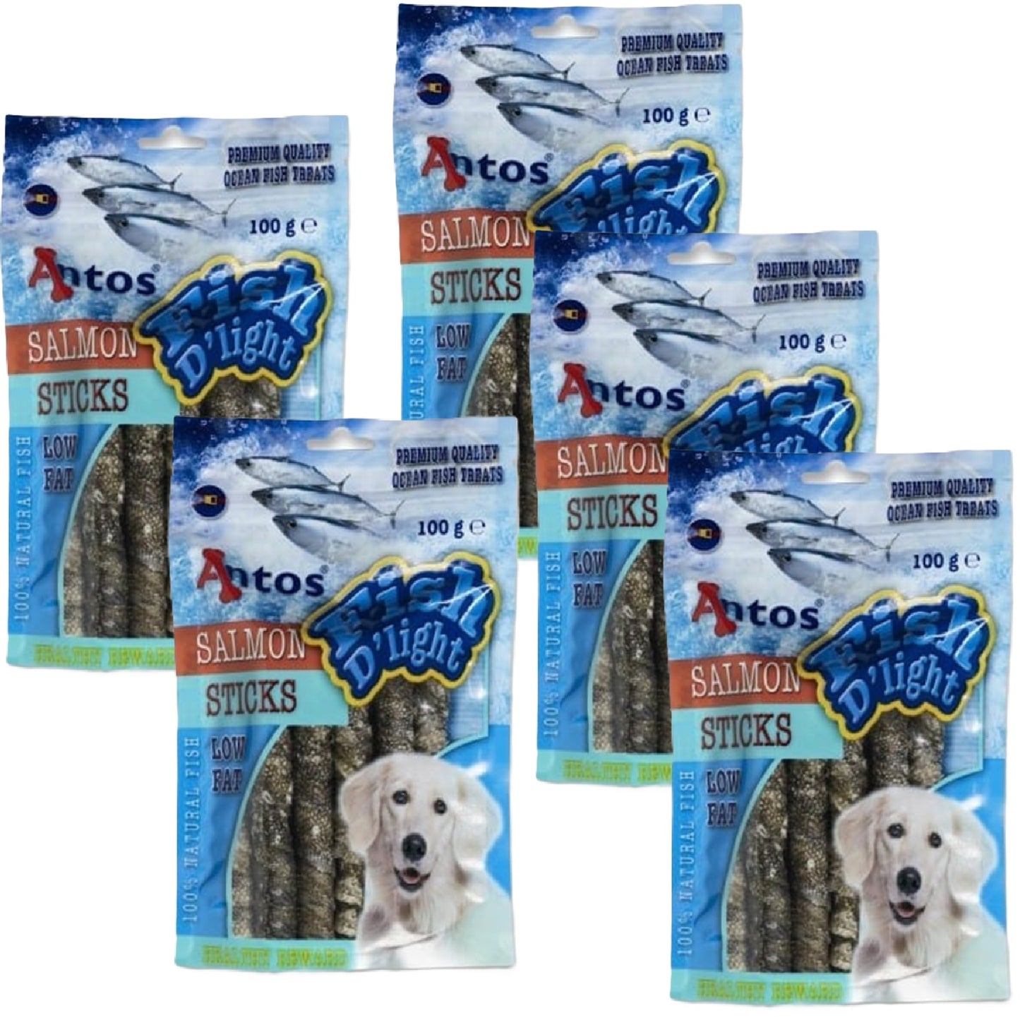 Antos - Fish D'light Salmon Sticks (100g)
