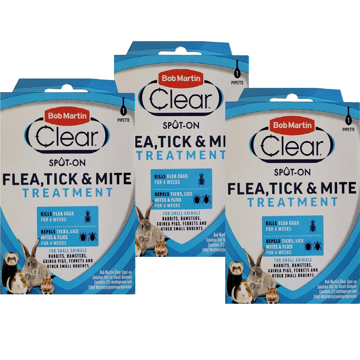 Bob Martin - Small Animal Flea, Tick & Mite Treatment