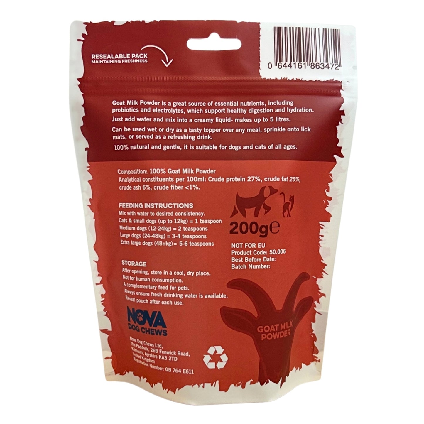 NOVA - Goat Milk Powder (200g)