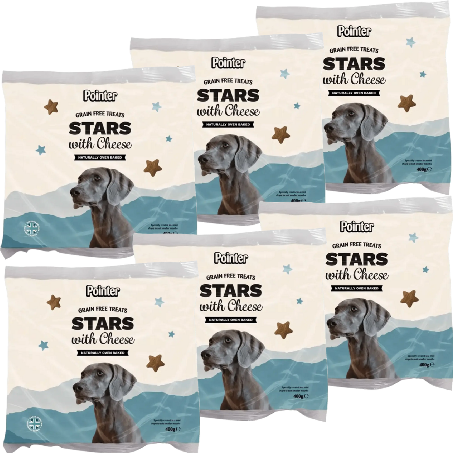 Pointer - Grain Free Stars with Cheese (400g)