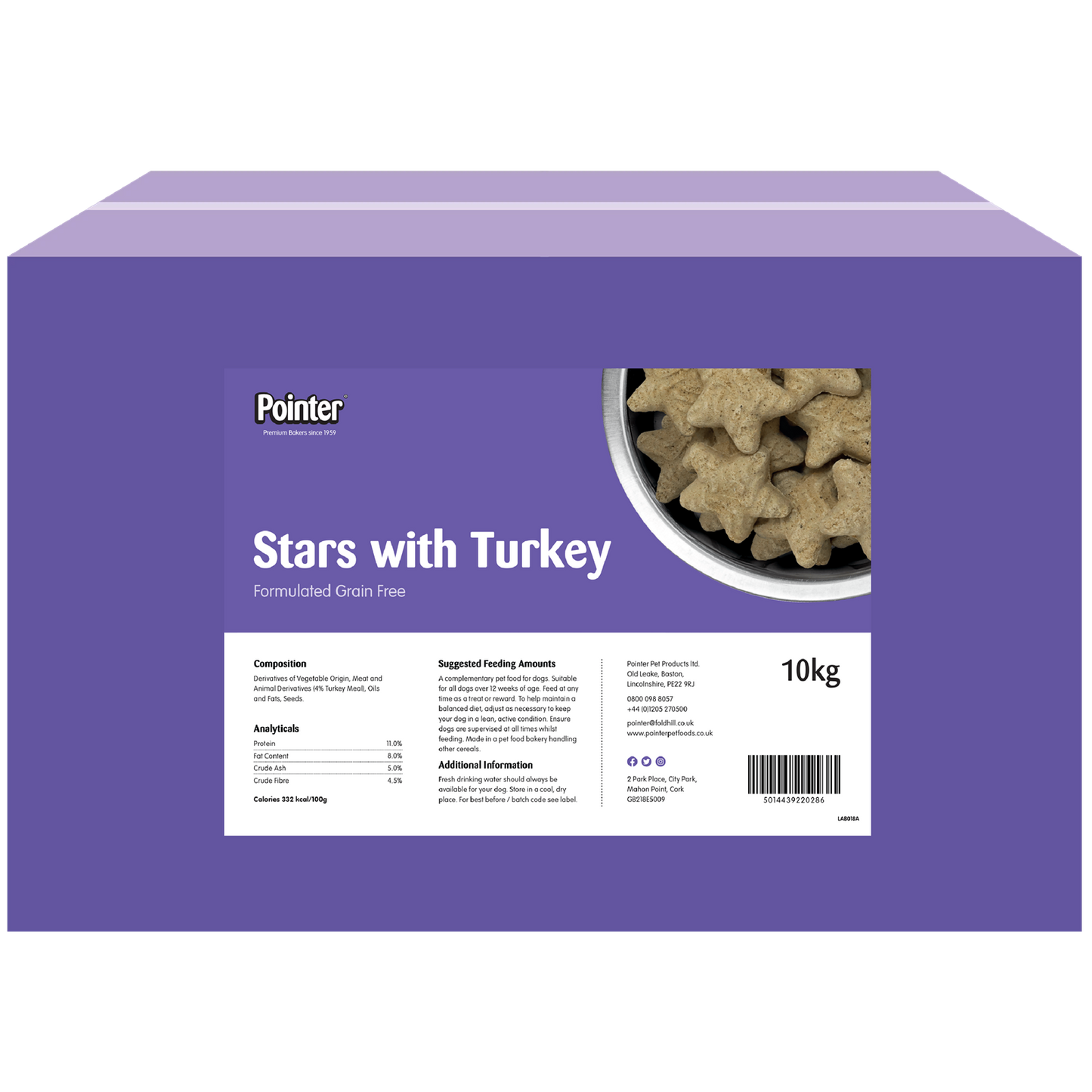 Pointer - Grain Free Stars with Turkey