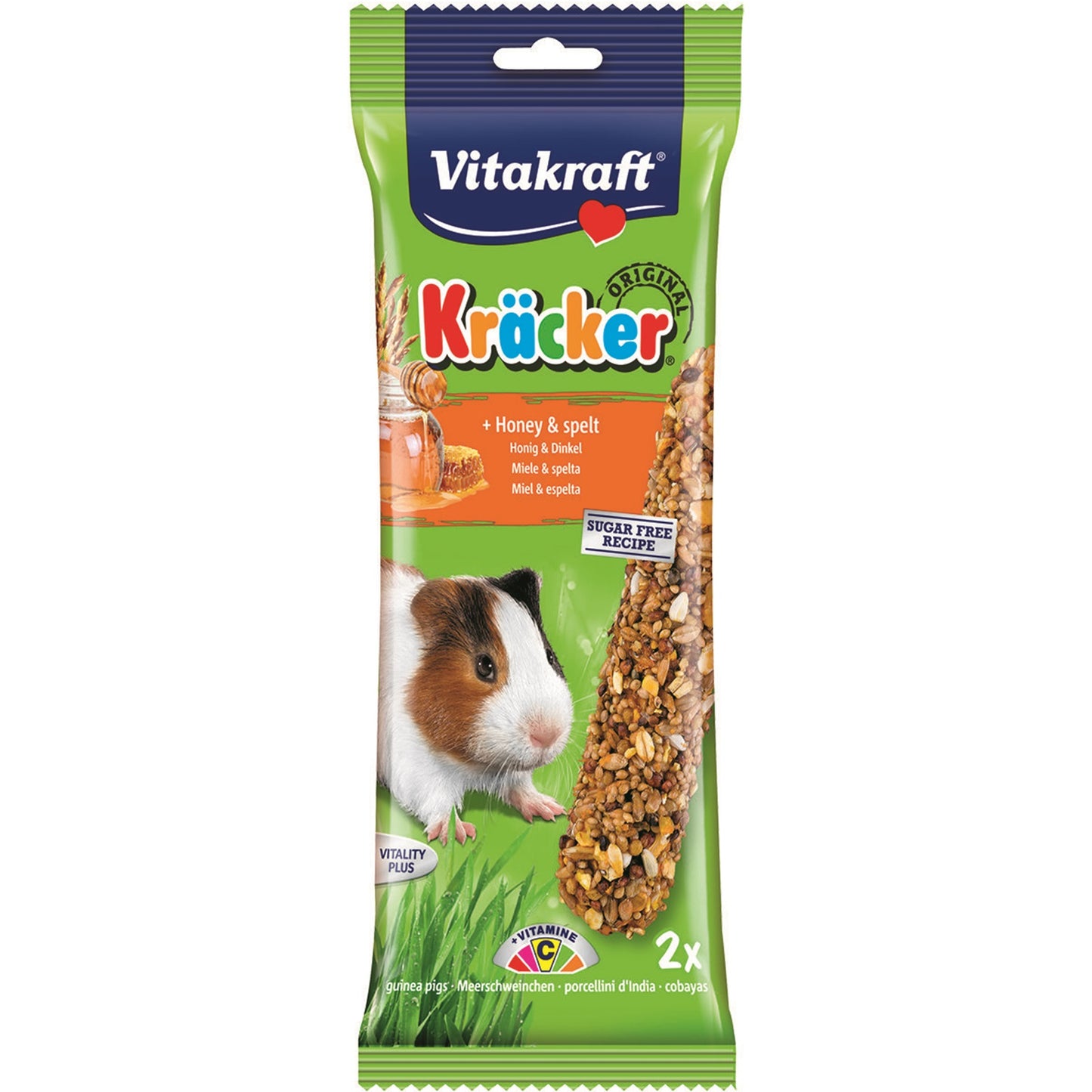 Vitakraft - Guinea Pig Kracker Honey & Spelt (5 Packs)