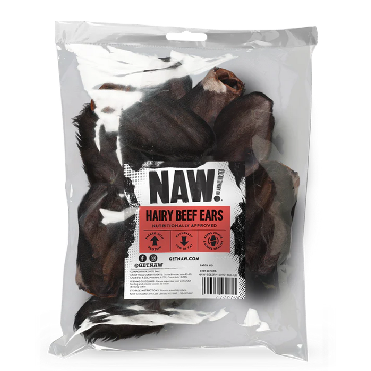NAW! - Hairy Beef Ears (6pk)