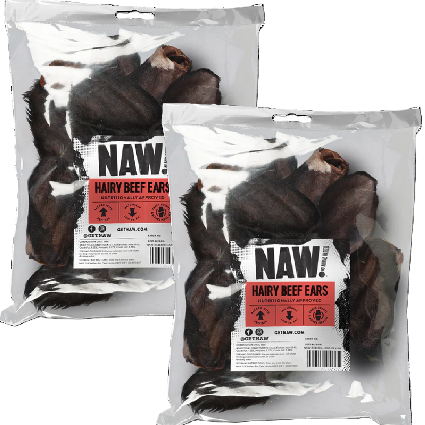 NAW! - Hairy Beef Ears (6pk)