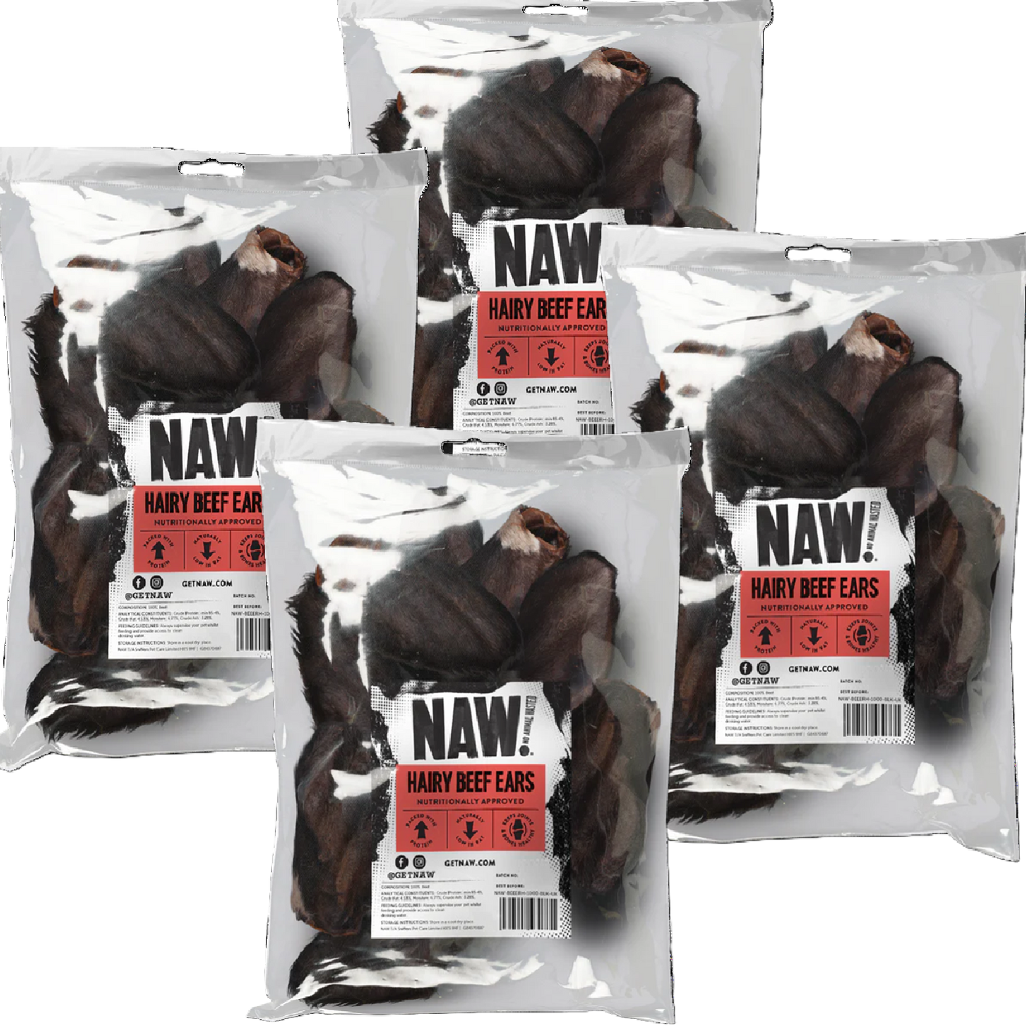 NAW! - Hairy Beef Ears (6pk)