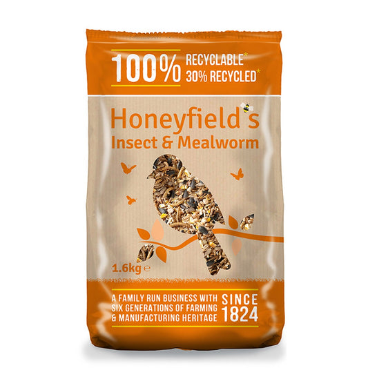 Honeyfields - Insect & Mealworm Mix (1.6kg)