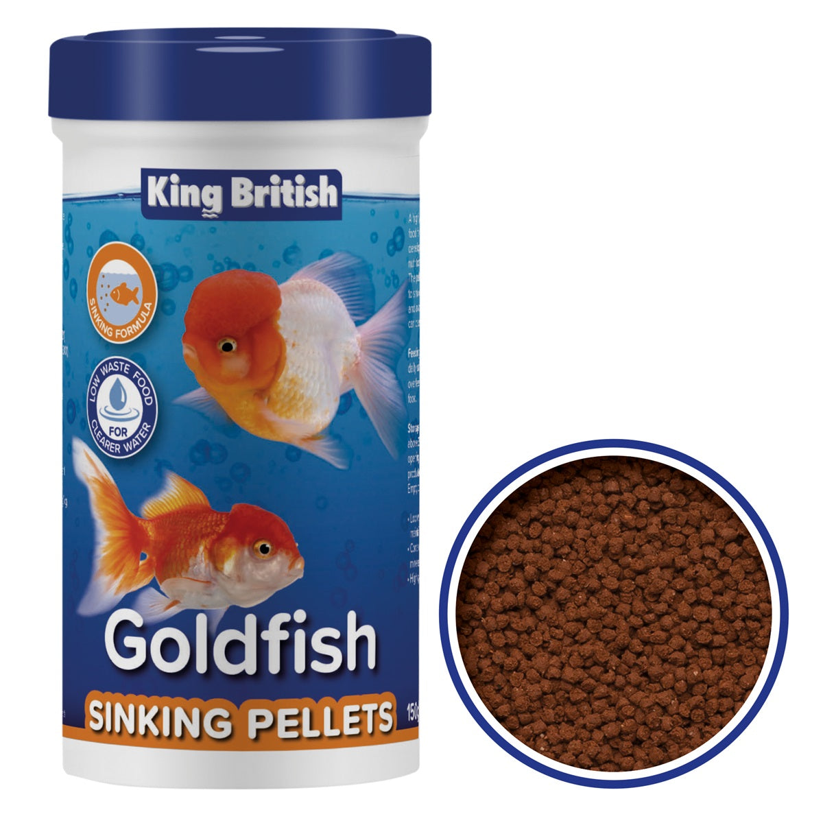 King British - Goldfish Sinking Pellets (150g)