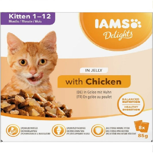 Iams Delights - Kitten in Jelly (8 x 85g)