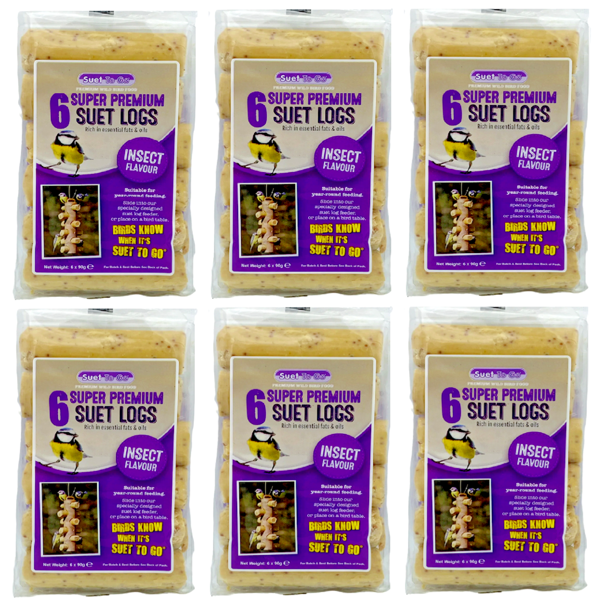 Suet To Go - Suet Logs (6pk)