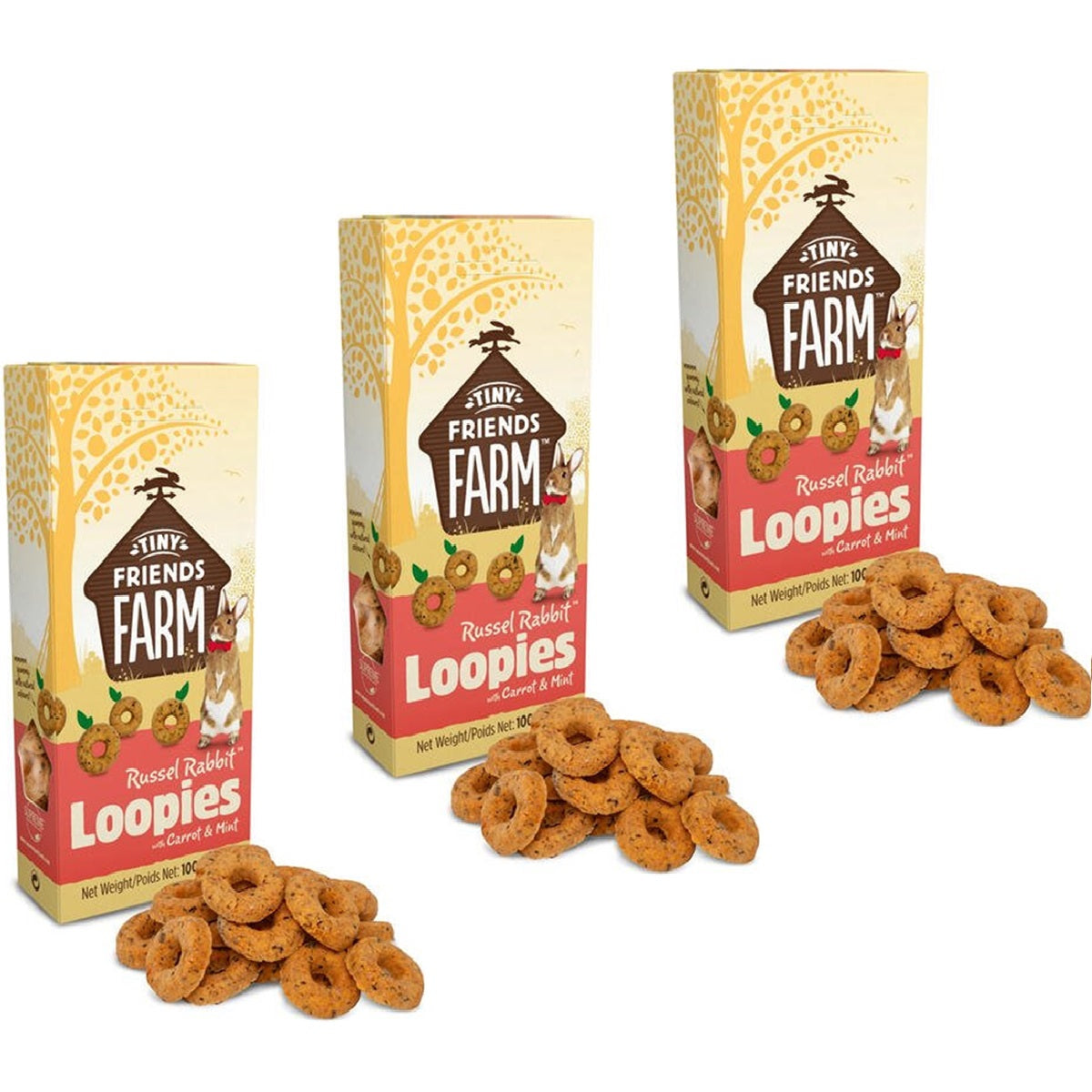 Tiny Friends Farm - Russel Rabbit Loopies (100g)