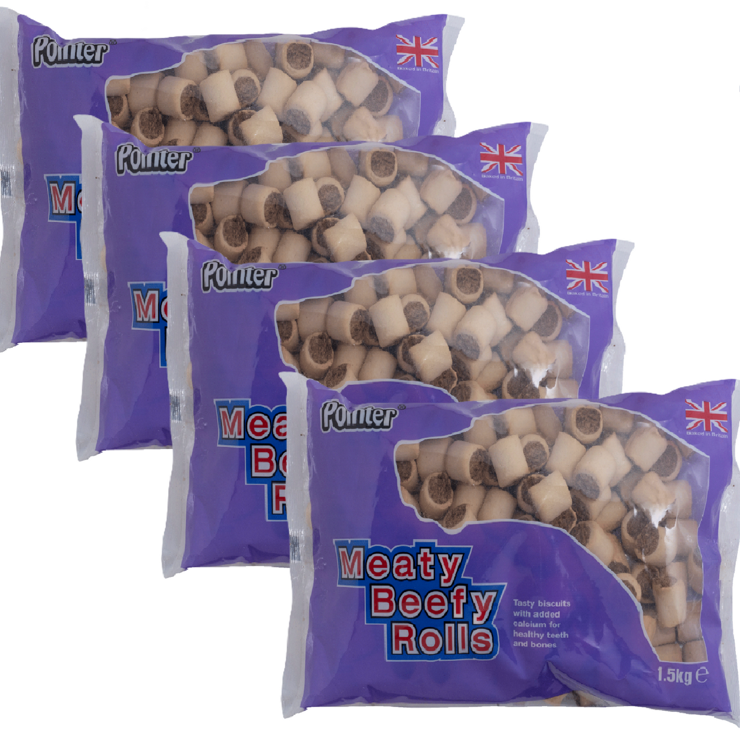 Pointer - Meaty Beefy Rolls (1.5kg)