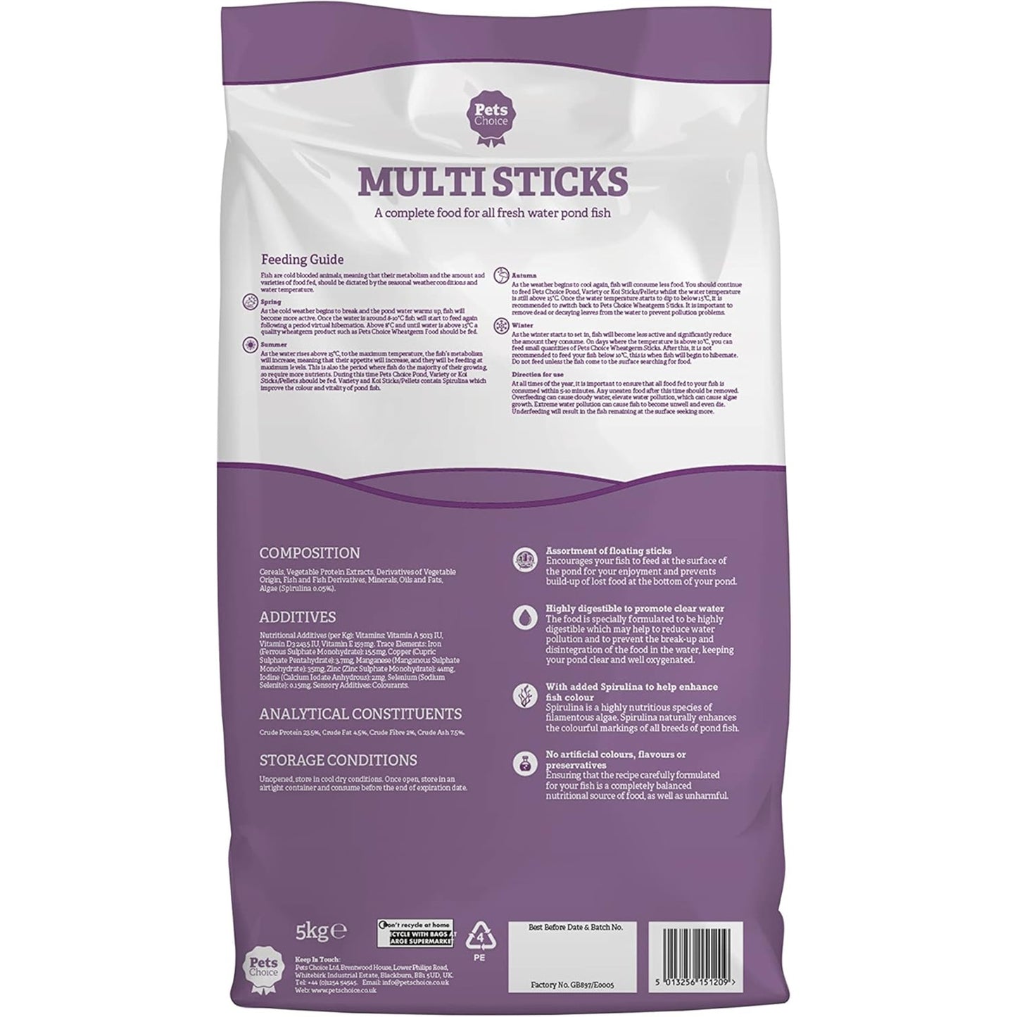 Pets Choice - Multi Sticks (5kg)