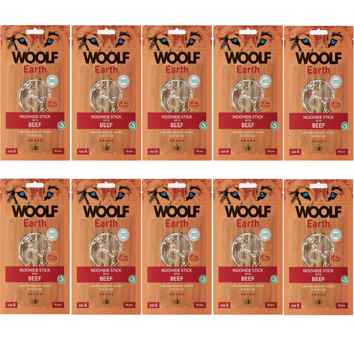 Woolf - Earth NOOHIDE Sticks (10pk)