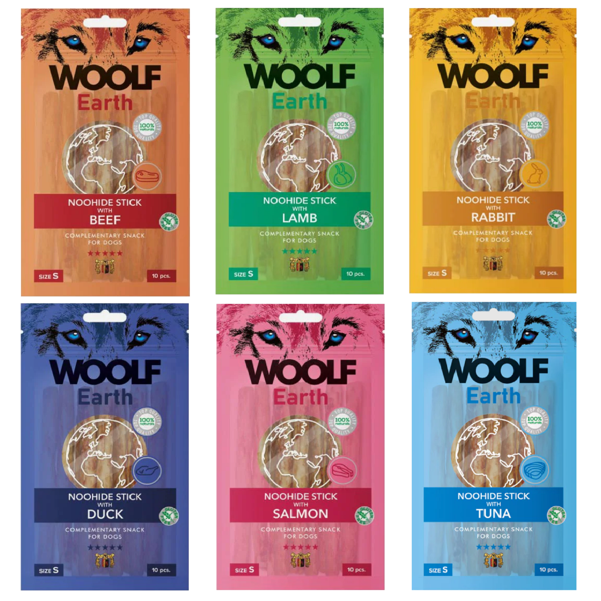 Woolf - Earth NOOHIDE Sticks (10pk)