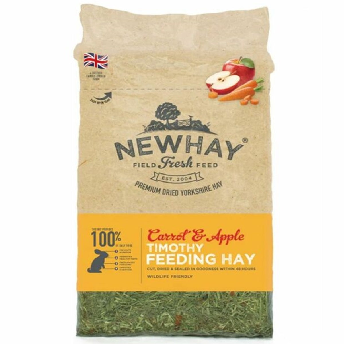 Newhay - Carrot & Apple Timothy Hay (1kg)