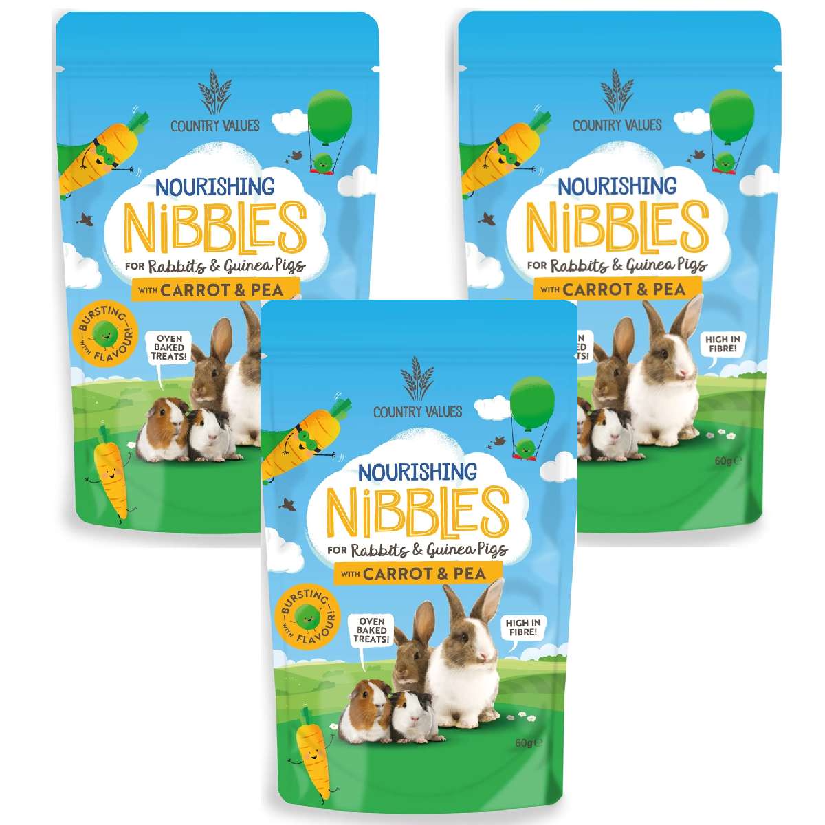 Country Values - Nourishing Nibbles Treats (60g)