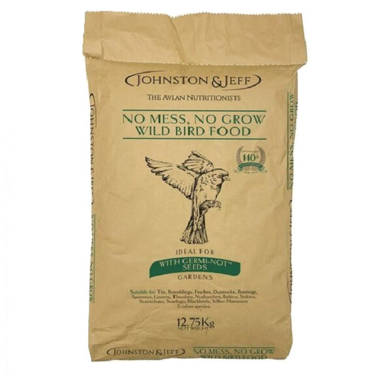 Johnston & Jeff - No Mess, No Grow Wild Bird Food (12.75kg)